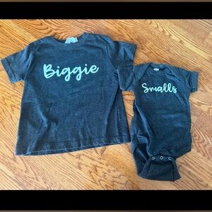 Biggie Smalls matching Tee and Onesie